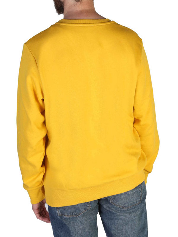 Diesel Split Logo Sweater in Yellow Color 2