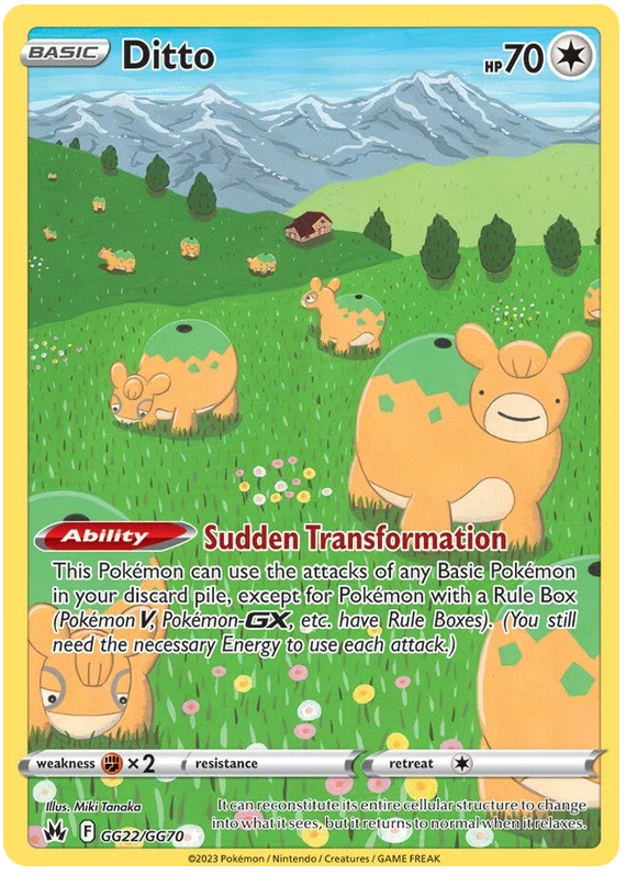 Pokemon Sword & Shield Crown Zenith Ditto Card