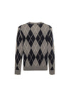 Dockers Argyle Gloria Grey Regular Fit Crewneck Sweater 2