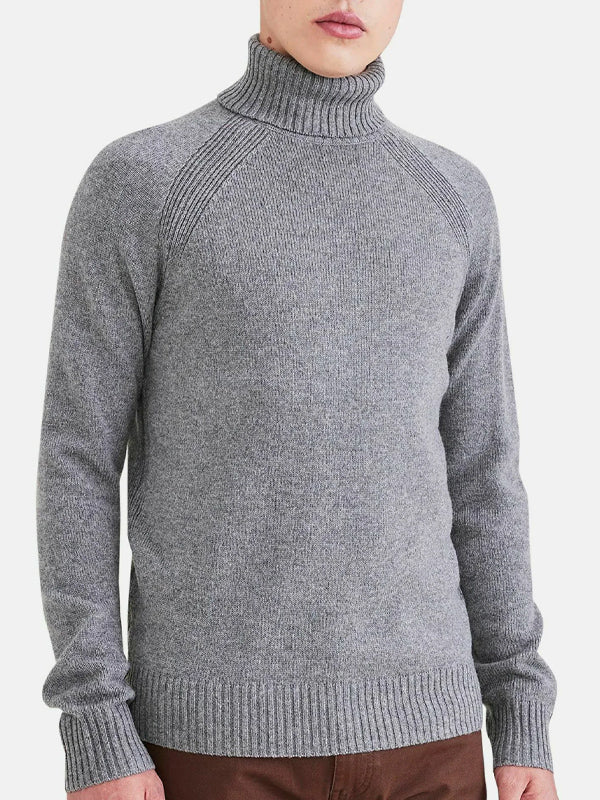 Dockers Grey Regular Fit Turtleneck Sweater 4