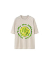 "Don't Be So Misereable" T-Shirt in Beige Color