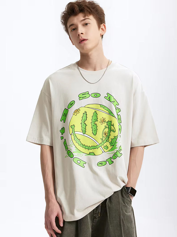 "Don't Be So Misereable" T-Shirt in Beige Color 3