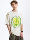 "Don't Be So Misereable" T-Shirt in Beige Color 3