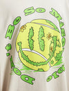 "Don't Be So Misereable" Tennis Ball T-Shirt in Beige Color