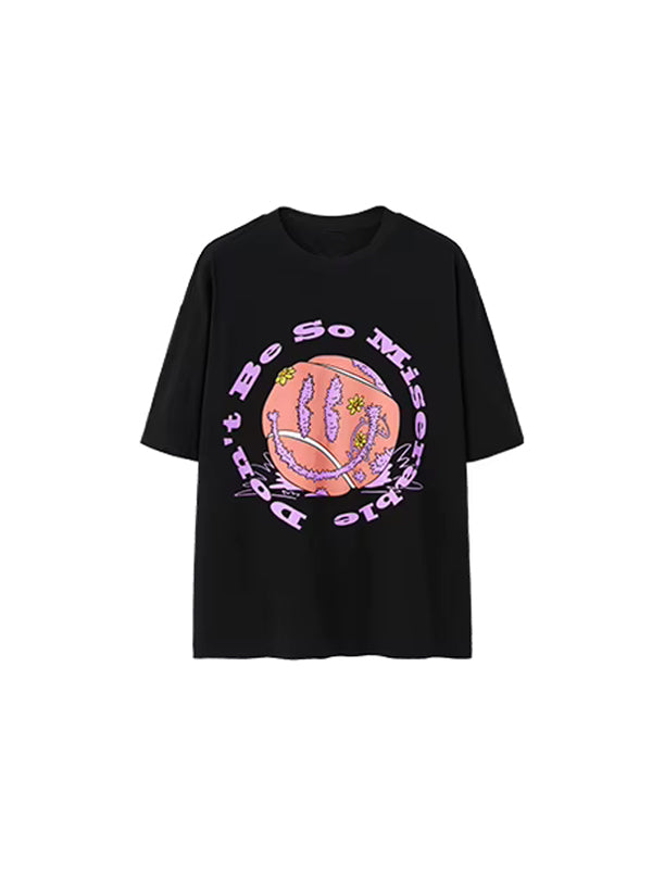 "Don't Be So Misereable" T-Shirt in Black Color