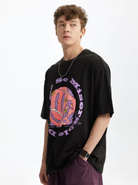 "Don't Be So Misereable" T-Shirt in Black Color 4