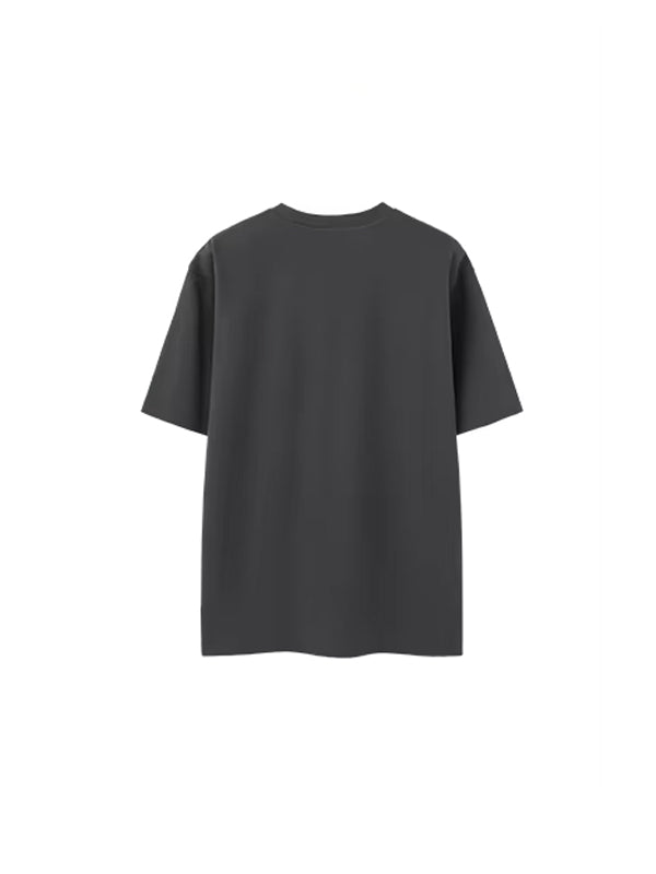 Double Sided T-Shirt in Dark Grey Color