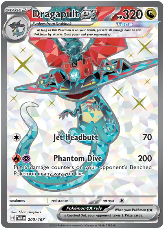 [Collector Troves] Pokemon Scarlet & Violet Twilight Masquerade Dragapult ex Card