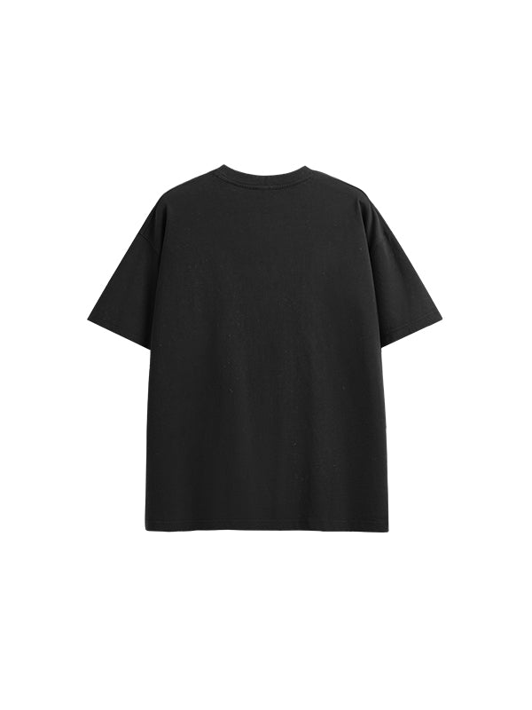 Drop Shoulder Oversized T-Shirt in Black Color 2
