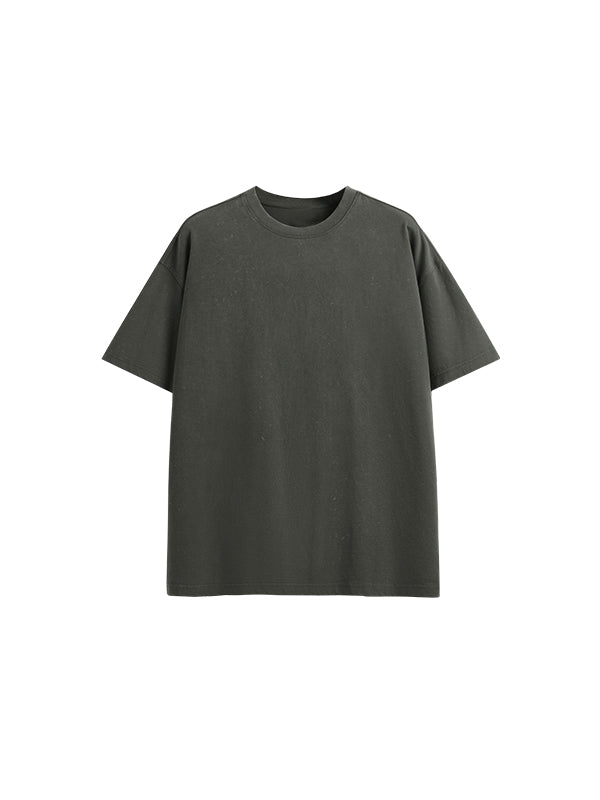 Drop Shoulder Oversized T-Shirt in Grey Color
