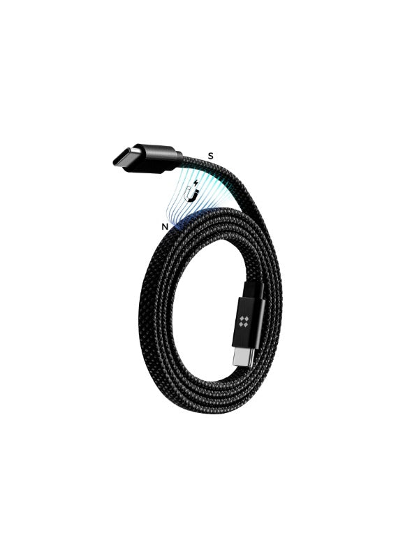 Edizard EZ Disk Cable l Magnetic Anti-tangle Flat Cable (1.5m)