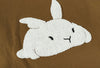 Embroidered Rabbit T-Shirt in Brown Color 3