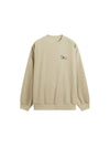 Embroidered "N.E.W"  Pique Long Sleeve T-Shirt & Shorts Set in Khaki Color