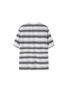 Embroidered "Sunshine" Striped T-shirt in White Color 2
