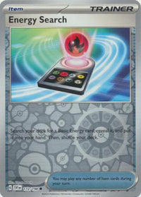 Pokemon Scarlet & Violet Energy Search Card reverse