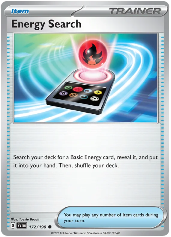 Pokemon Scarlet & Violet Energy Search Card