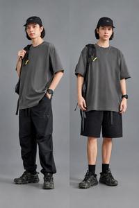 Essential Tech Relaxed-Fit T-Shirt in Grey Color 2