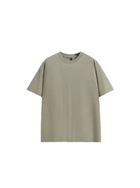 Essential Tech Relaxed-Fit T-Shirt in Light Khaki Color