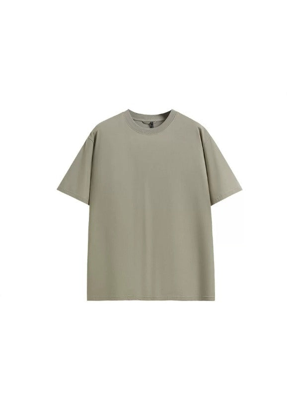 Essential Tech Relaxed-Fit T-Shirt in Light Khaki Color