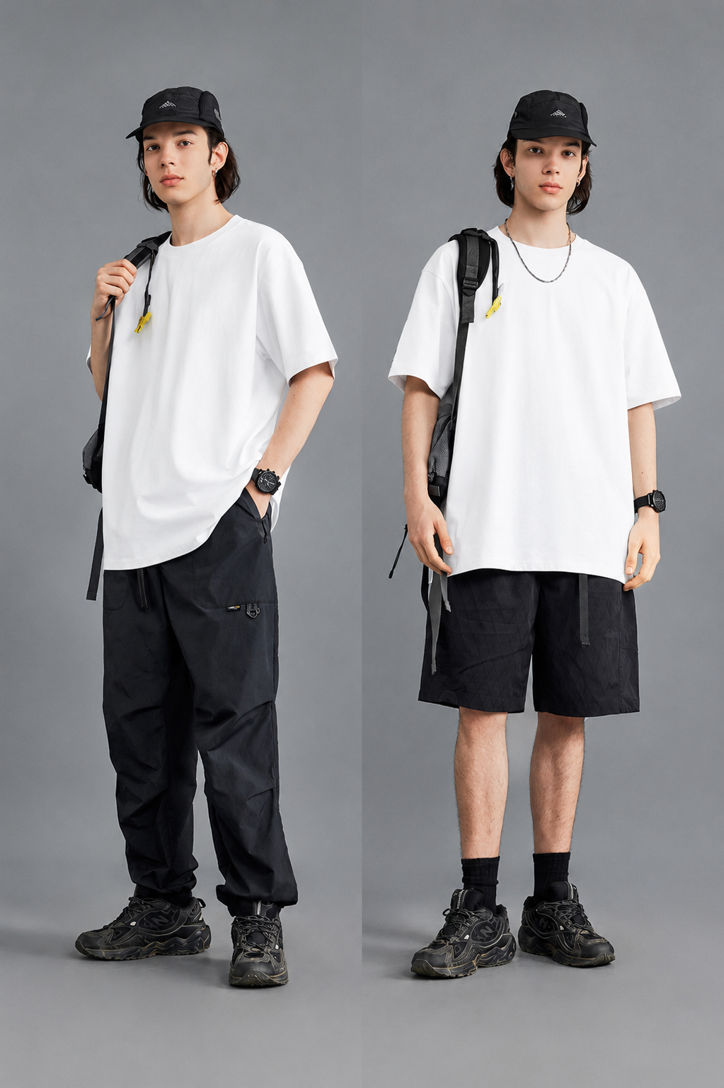  Essential Tech Relaxed-Fit T-Shirt in White Color 2