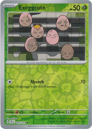 Pokemon Scarlet & Violet Surging Sparks Exeggcute Card 2