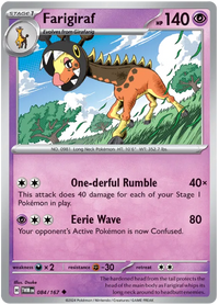 [Collector Troves] Pokemon Scarlet & Violet Twilight Masquerade Farigiraf Card