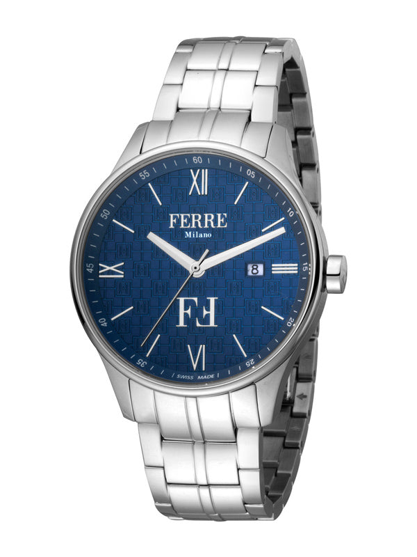 Ferrè Milano Mauro Blue/Steel 40mm Watch