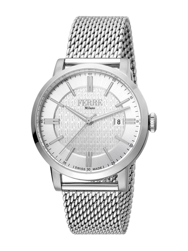 Ferrè Milano Raffaele Silver Colored/Steel 41mm Watch