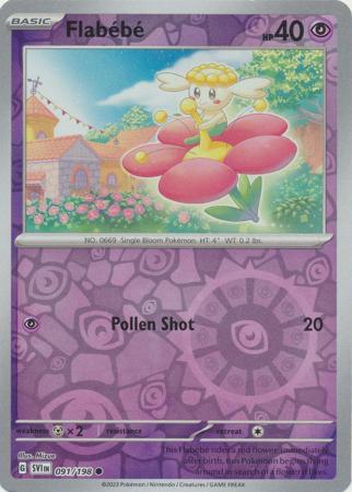 Pokemon Scarlet & Violet Flabébé Card reverse