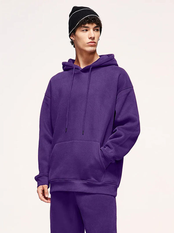 Fleece Hoodie in Purple Color 3