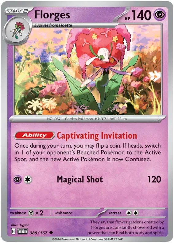 [Collector Troves] Pokemon Scarlet & Violet Twilight Masquerade Florges Card