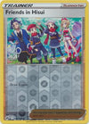 Pokemon Sword & Shield Crown Zenith Trainer Friends in Hisui Card reverse