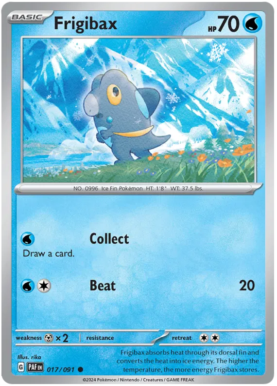 [Collector Troves] Pokemon Scarlet & Violet Paldean Fates Frigibax Card