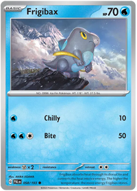 Pokemon Scarlet & Violet Paldea Evolved Frigibax Card