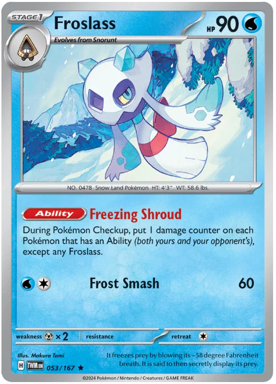 [Collector Troves] Pokemon Scarlet & Violet Twilight Masquerade Froslass Card