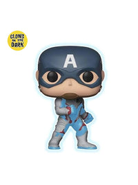 Funko Avengers 4: Endgame Captain America Glow-in-the-Dark Vinyl Figure & T-Shirt Box Set 4