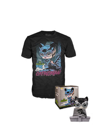 Funko Catwoman Black & White Jim Lee Collection Deluxe Vinyl Figure & T-Shirt Box Set