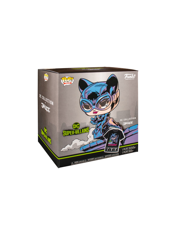 Funko Catwoman Black & White Jim Lee Collection Deluxe Vinyl Figure & T-Shirt Box Set 3