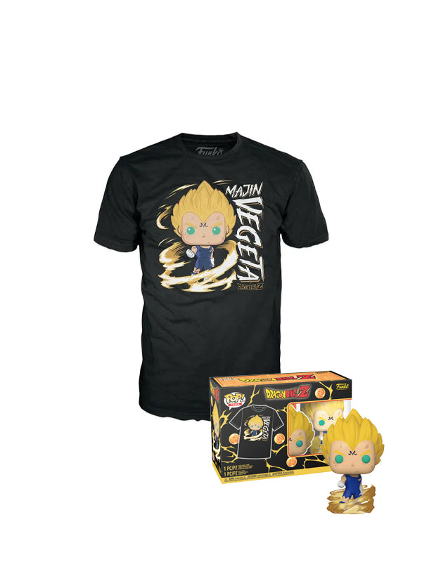 Funko Dragon Ball Z Majin Vegeta Glow-in-the-Dark Vinyl Figure & T-Shirt Box Set 2