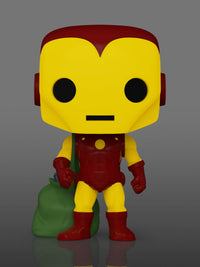 Funko Marvel Holiday Iron Man Glow-in-the-Dark Vinyl Figure & T-Shirt Box Set 5