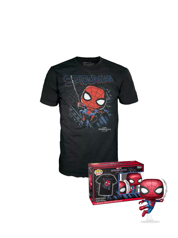 Funko Spider-Man: No Way Home Diamond Glitter Vinyl Figure & T-Shirt Box Set