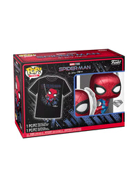 Funko Spider-Man: No Way Home Diamond Glitter Vinyl Figure & T-Shirt Box Set 3