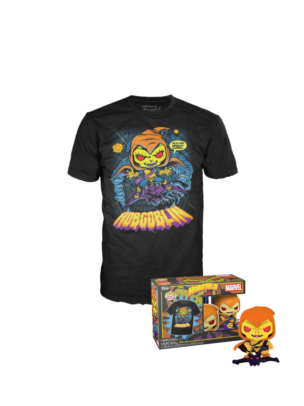 Funko Spider-Man: The Animated Series Hobgoblin Glow-in-the-Dark Vinyl Figure & T-Shirt Box Set