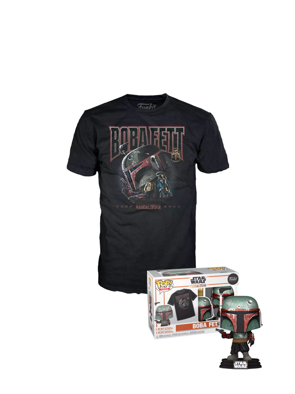 Funko Star Wars: The Mandalorian Boba Fett Vinyl Figure & T-Shirt Box Set