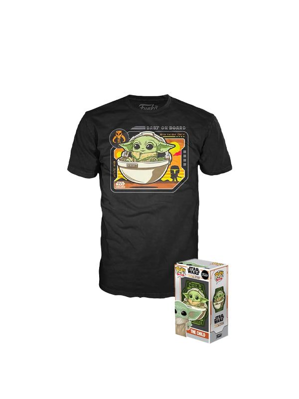 Funko Star Wars: The Mandalorian Grogu Baby On Board T-Shirt