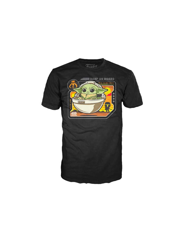 Funko Star Wars: The Mandalorian Grogu Baby On Board T-Shirt 2