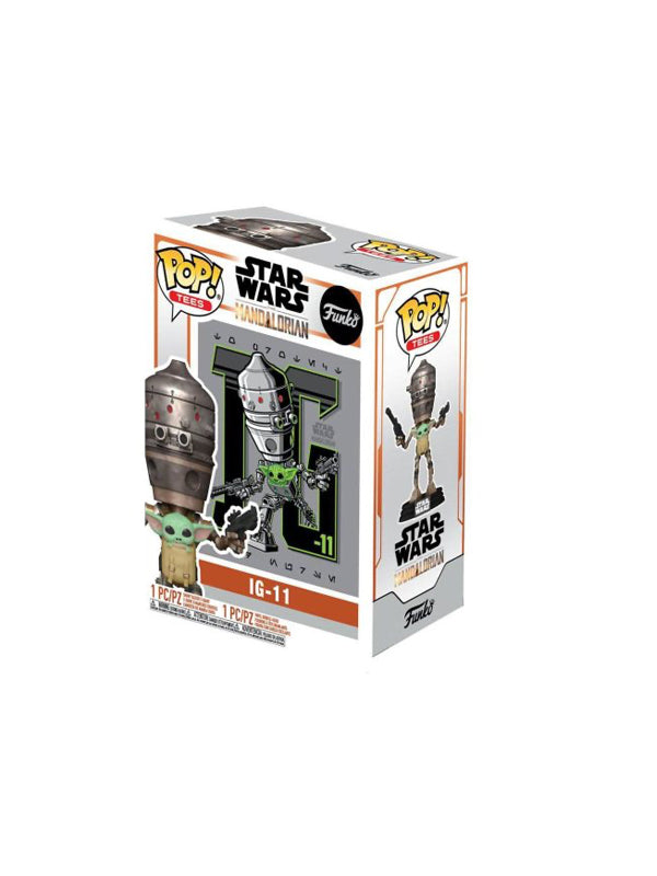 Funko Star Wars: The Mandalorian IG-11 with Baby Yoda Vinyl Figure & T-Shirt Box Set 3