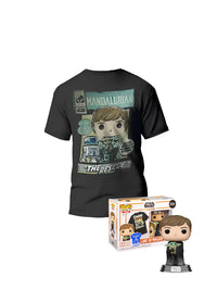 Funko Star Wars: The Mandalorian Luke Skywalker with Grogu Vinyl Figure & T-Shirt Box Set