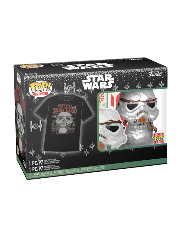 Funko Star Wars Holiday Stormtrooper Metallic Vinyl Figure & T-Shirt Box Set 3