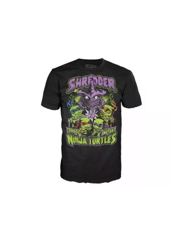 Funko Teenage Mutant Ninja Turtles Shredder Diamond Glitter Pop Vinyl FIgure & T-Shirt Box Set 2